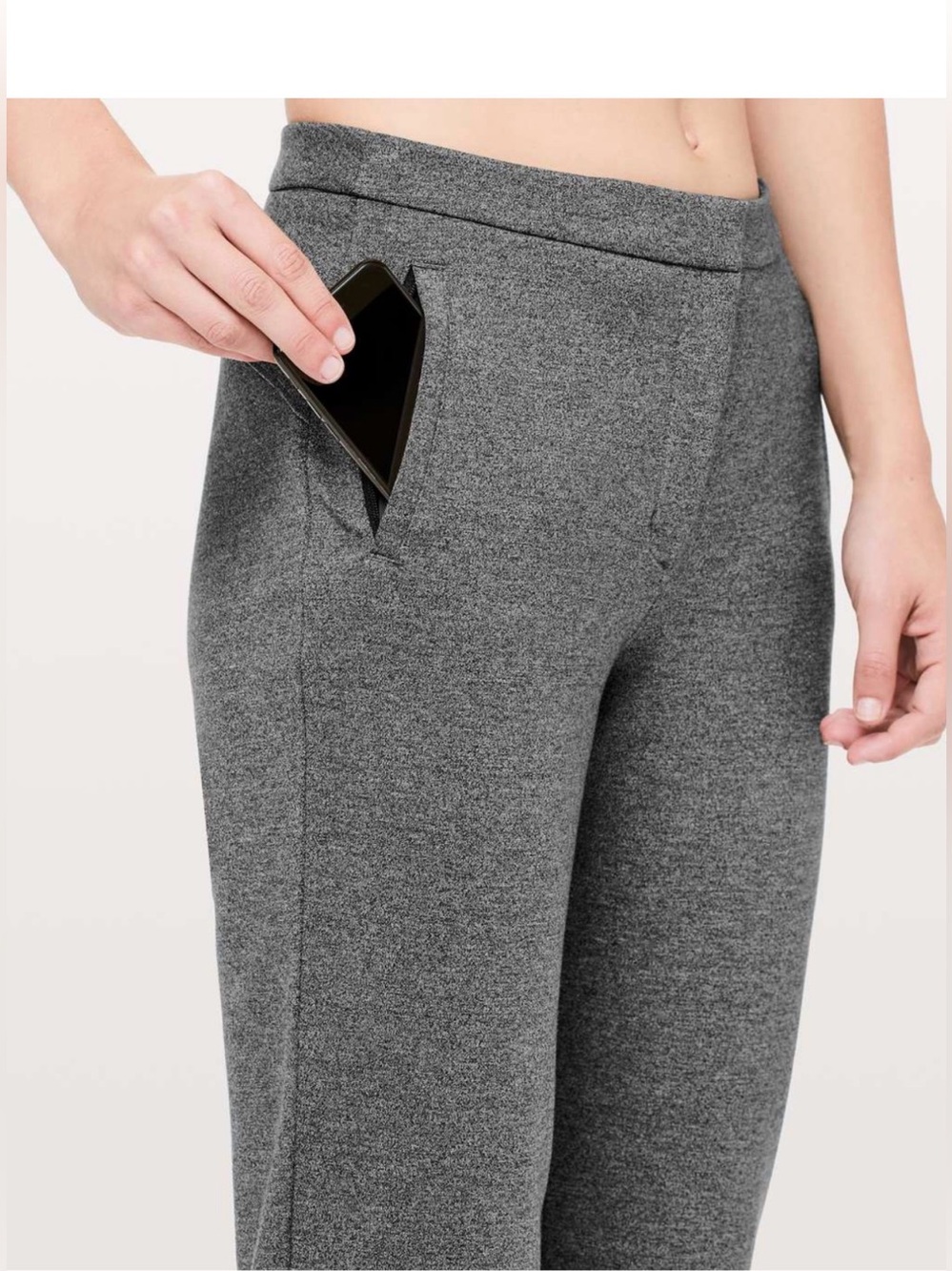 Lululemon On The Move Pant Ponte Heathered Core Dark Grey - Picture 5 of 16